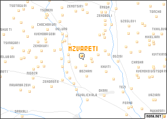 map of Mzvareti