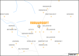 map of Naauwpoort