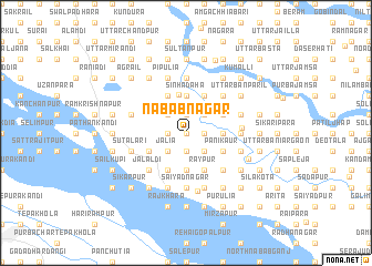 map of Nabābnagar