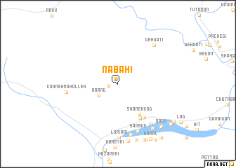 map of Nābahī