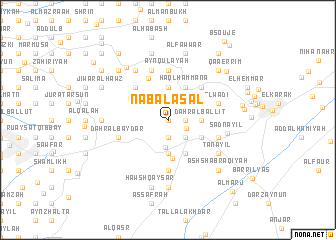 map of Nab‘ al ‘Asal