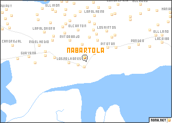 map of Ña Bartola