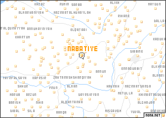 map of Nabatîyé