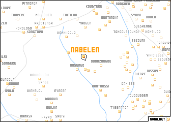 map of Nabélen