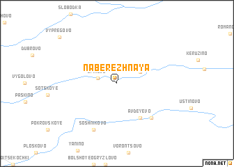 map of Naberezhnaya