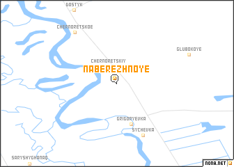 map of Naberezhnoye