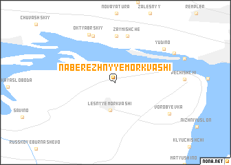 map of Naberezhnyye Morkvashi