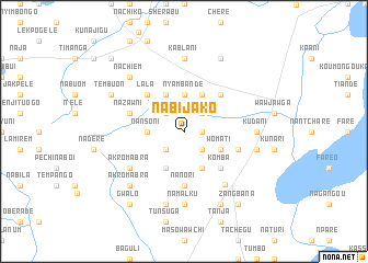 map of Nabijako