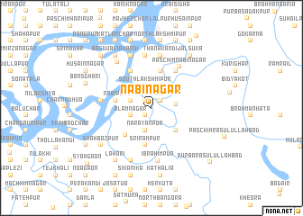 map of Nabīnagar