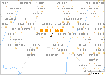 map of Nabintiésan