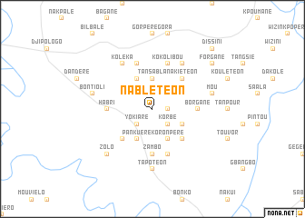 map of Nablétéon