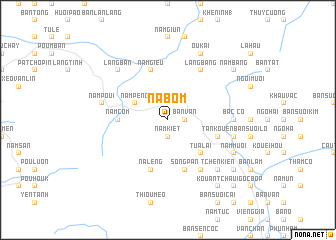 map of Nà Bom