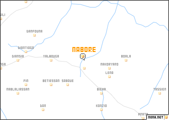 map of Naboré