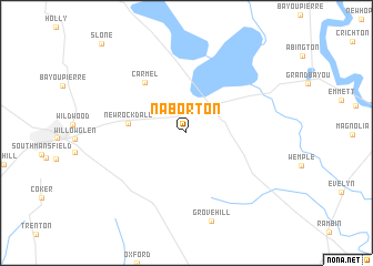 map of Naborton