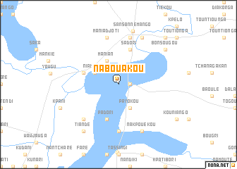 map of Nabouakou