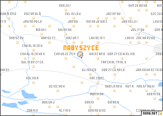 map of Nabyszyce