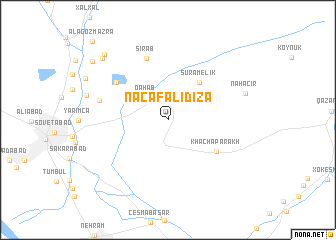 map of Nǝcǝfǝli Dizǝ