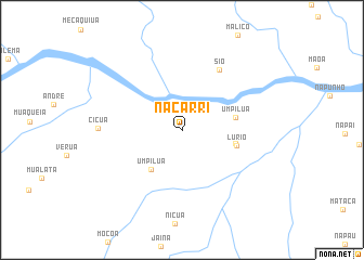 map of Nacárri