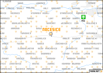 map of Načešice