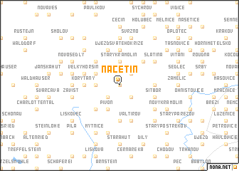 map of Načetín