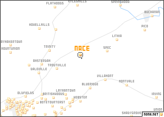 map of Nace