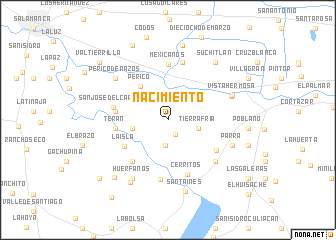 map of Nacimiento