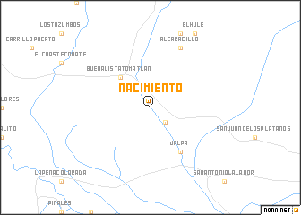 map of Nacimiento