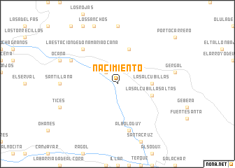 map of Nacimiento