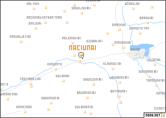 map of Naciūnai