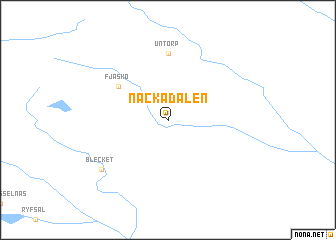 map of Näckådalen