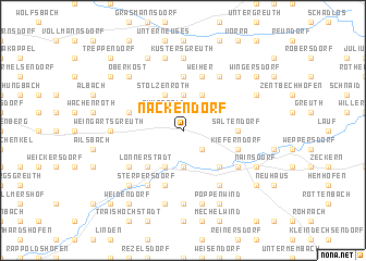 map of Nackendorf