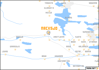 map of Näcksjö