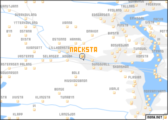 map of Nacksta