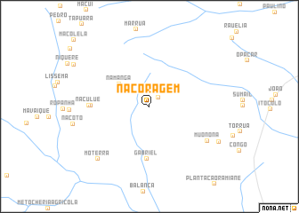 map of Nacoragem