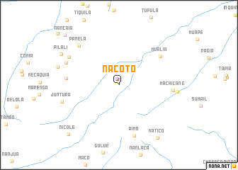 map of Nacoto