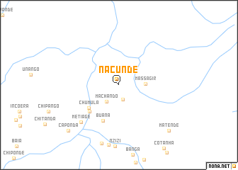 map of Nacunde