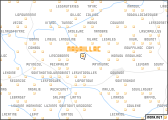 map of Nadaillac