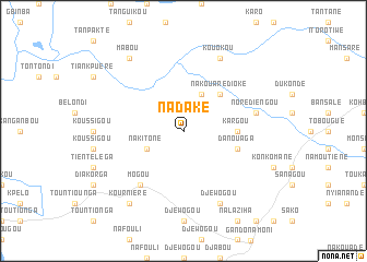 map of Nadaké