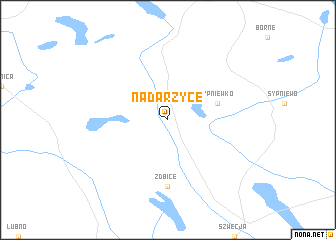map of Nadarzyce