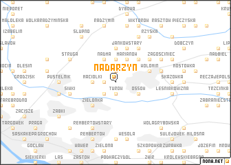 map of Nadarzyn