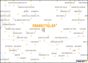 map of Nádasytelep