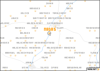 map of Nádaš