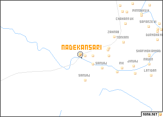 map of Nadekān Sarī