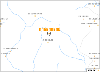 map of Nāderābād