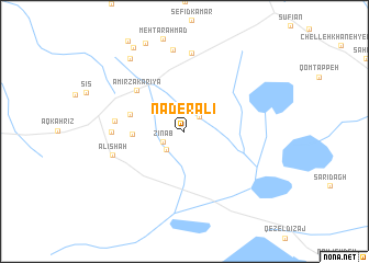 map of Nāder ‘Alī