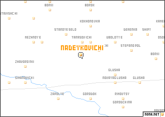 map of Nadeykovichi