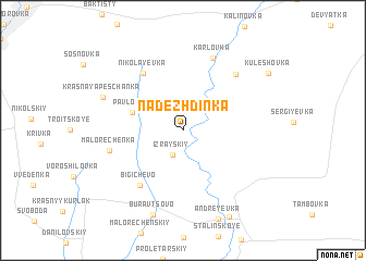 map of Nadezhdinka