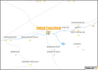 map of Nadezhdinka