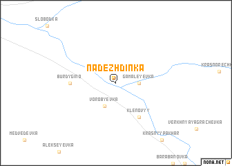 map of Nadezhdinka