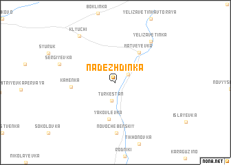 map of Nadezhdinka